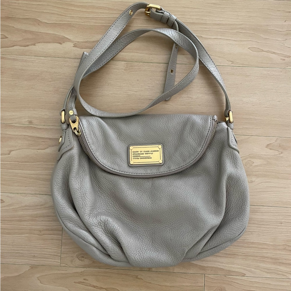 Marc Jacobs NATASHA pebble gray crossbody